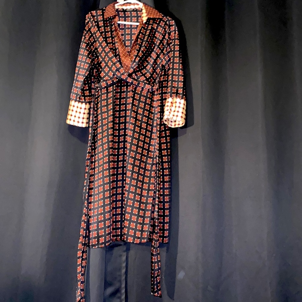 Zara basic Classy long sleeve silk dress